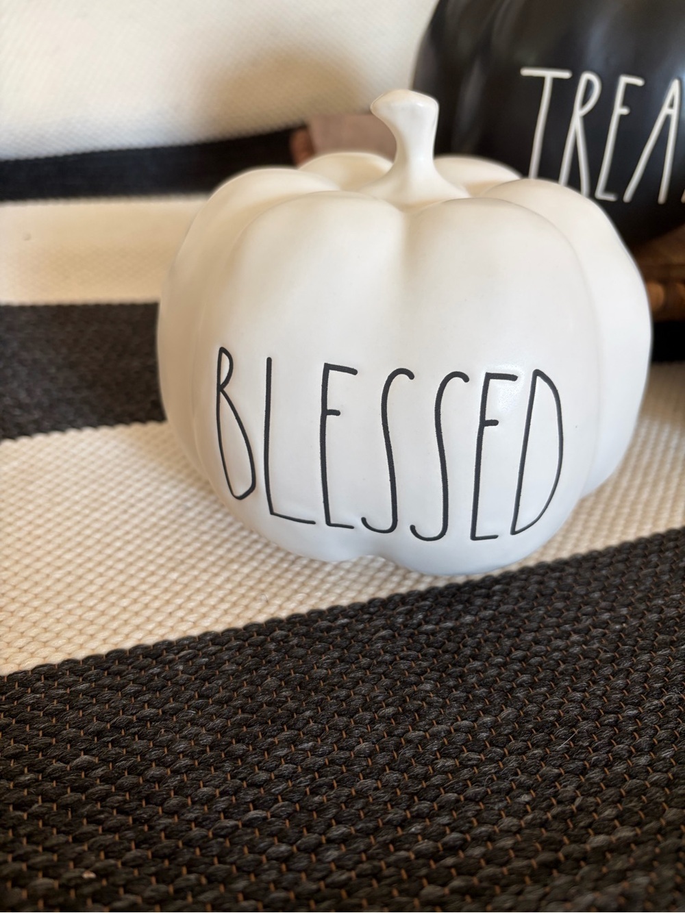 3 Rae Dunn Ceramic Pumpkins - Picture 3 of 9